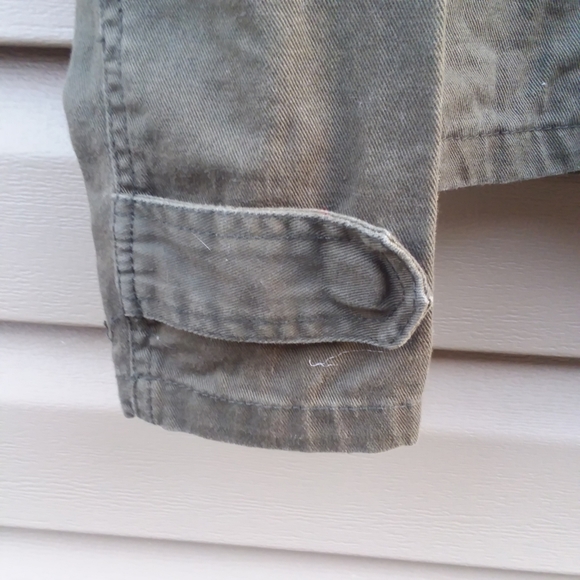 See You Monday Sz S Military Army Green Denim Jack - Picture 10 of 13